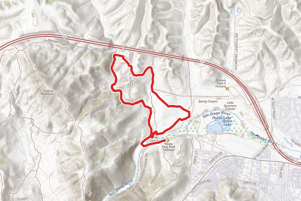 Oak Canyon to Grasslands Trail