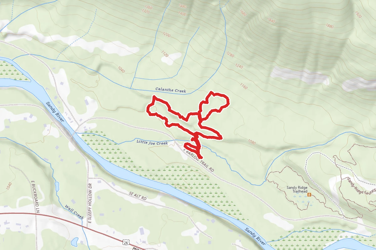 Little Joe Loop to Falls Trail and North Trail
