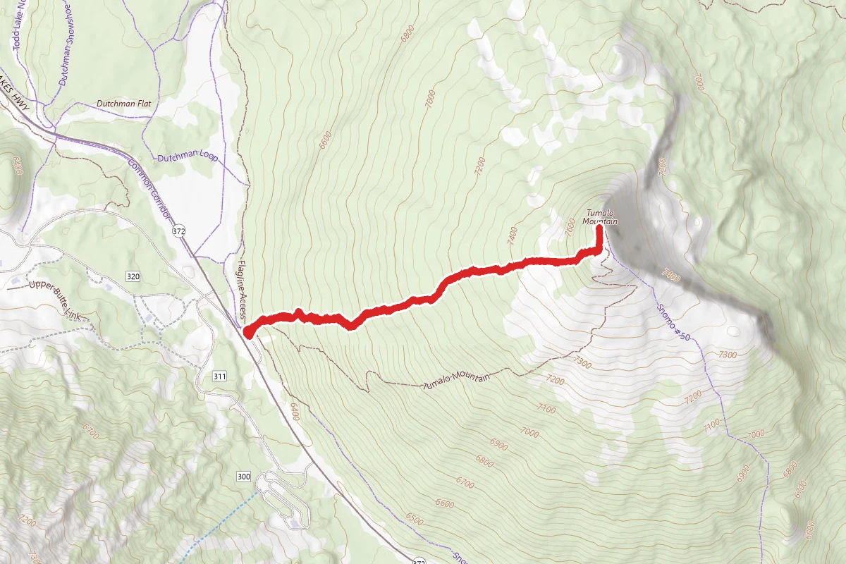 Tumalo Mountain Winter Route