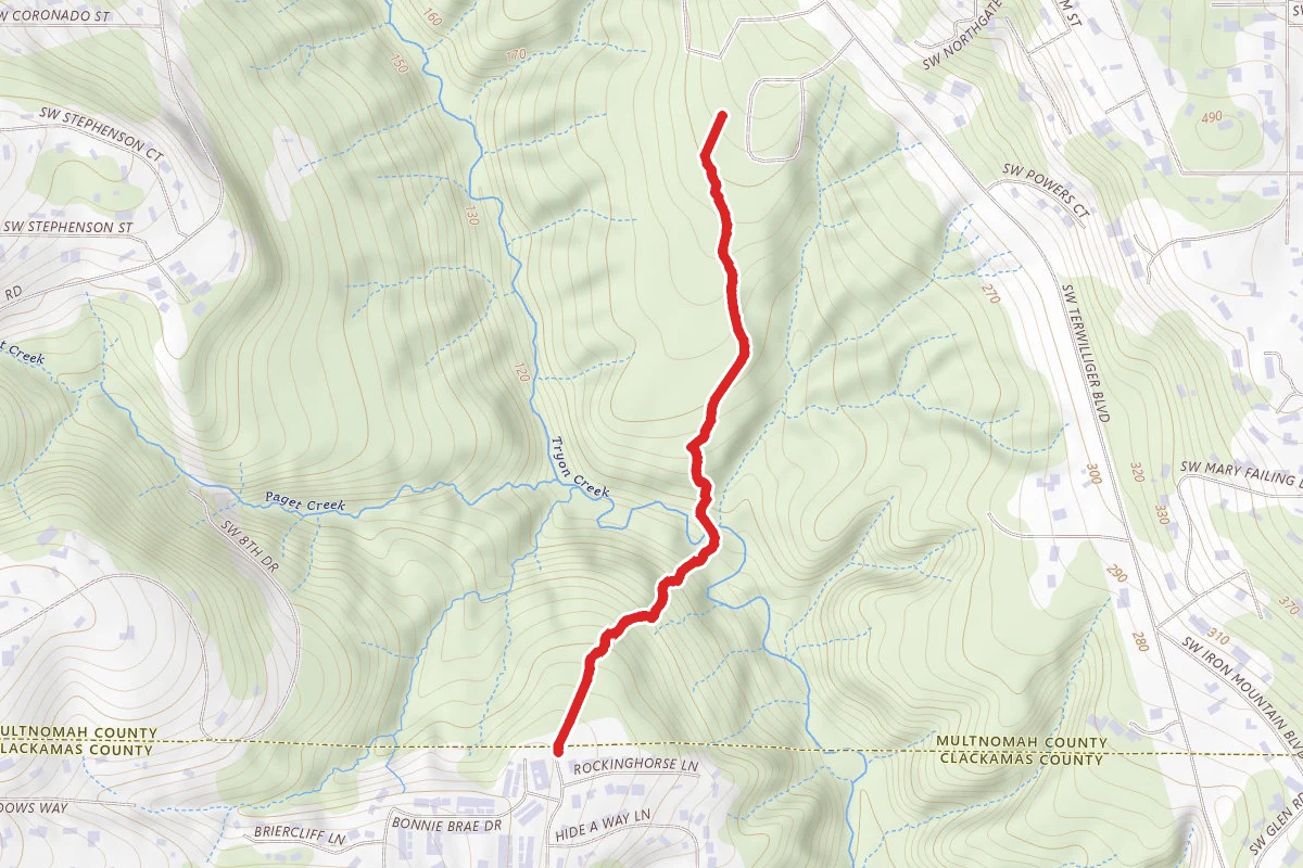 Old Main Trail to Red Fox Trail