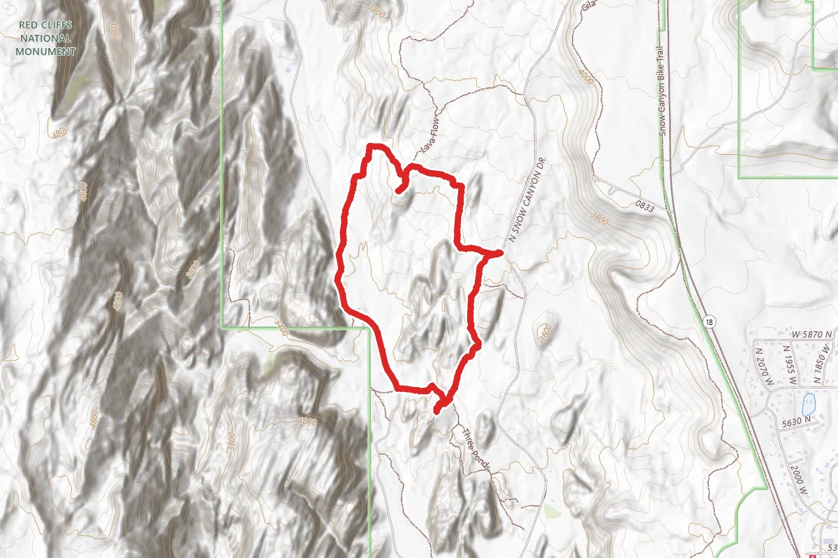 Butterfly, Lava Flow Overlook, West Canyon Road and Petrified Dunes Loop