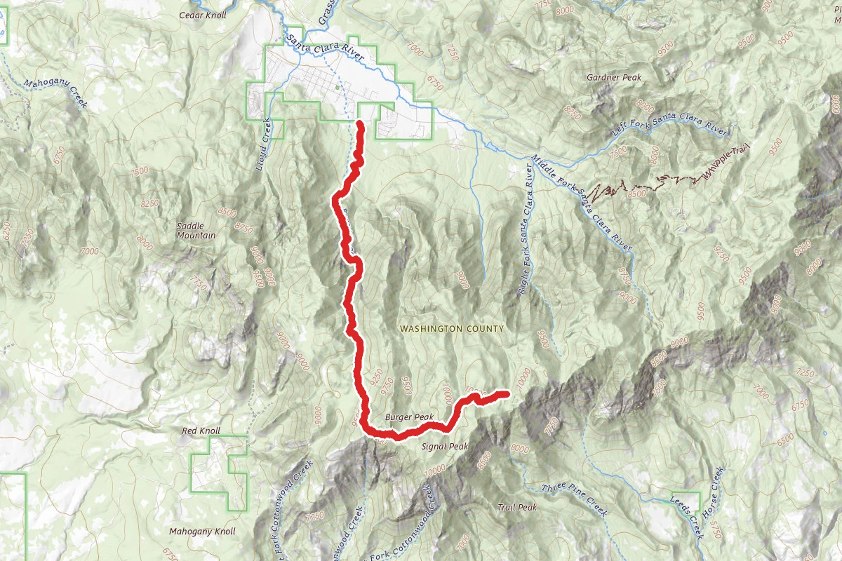 Forsyth Trail to Burger Peak
