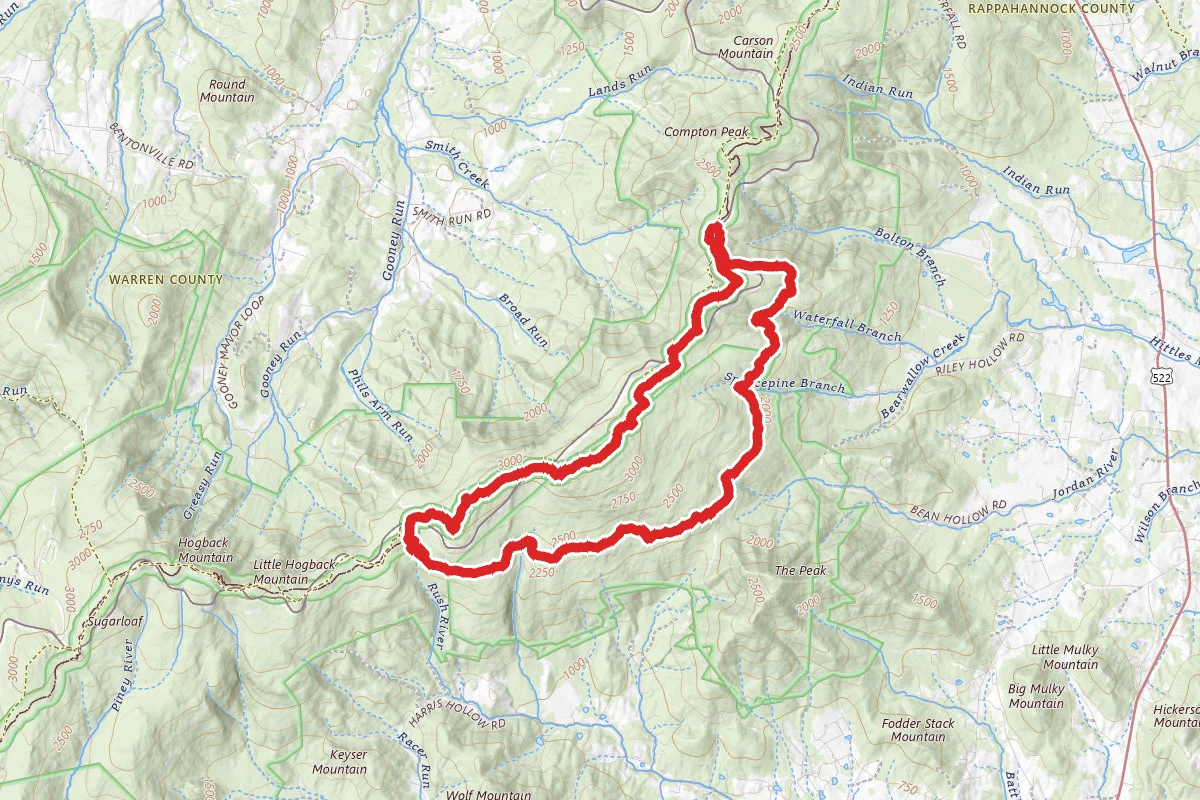 Bluff Trail, Mount Marshall Trail, Appalachian Loop