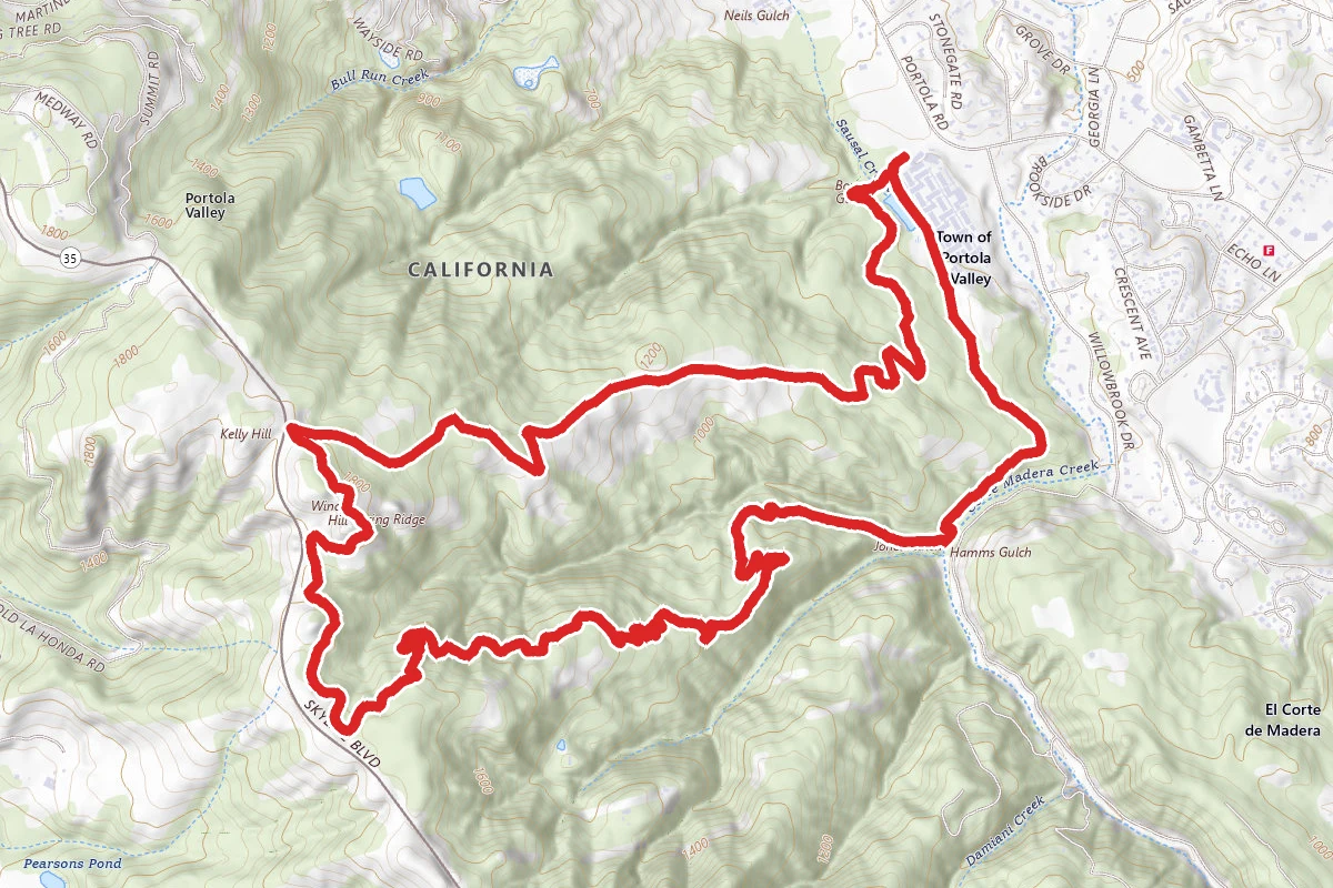 Hamms Gulch to Spring Ridge Trail Loop