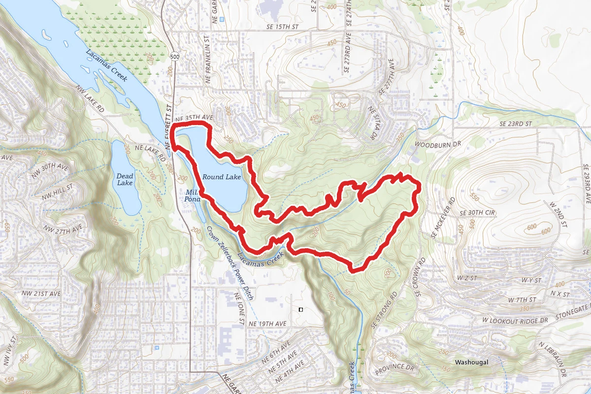 Lake to Lake Trail, Red Tape Trail, Palmer Trail to Round Lake Loop