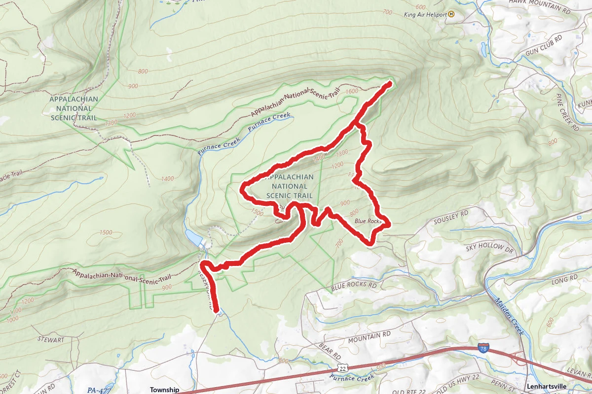 Pulpit Rock, The Pinnacle, and Blue Rocks Loop