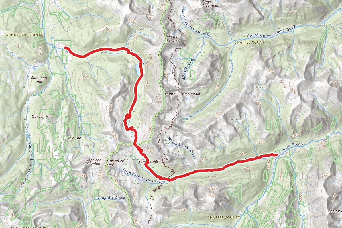 St. Elmo to Tincup OHV Route