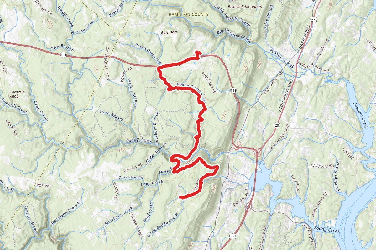Cumberland Trail-North Soddy Creek Gorge Section