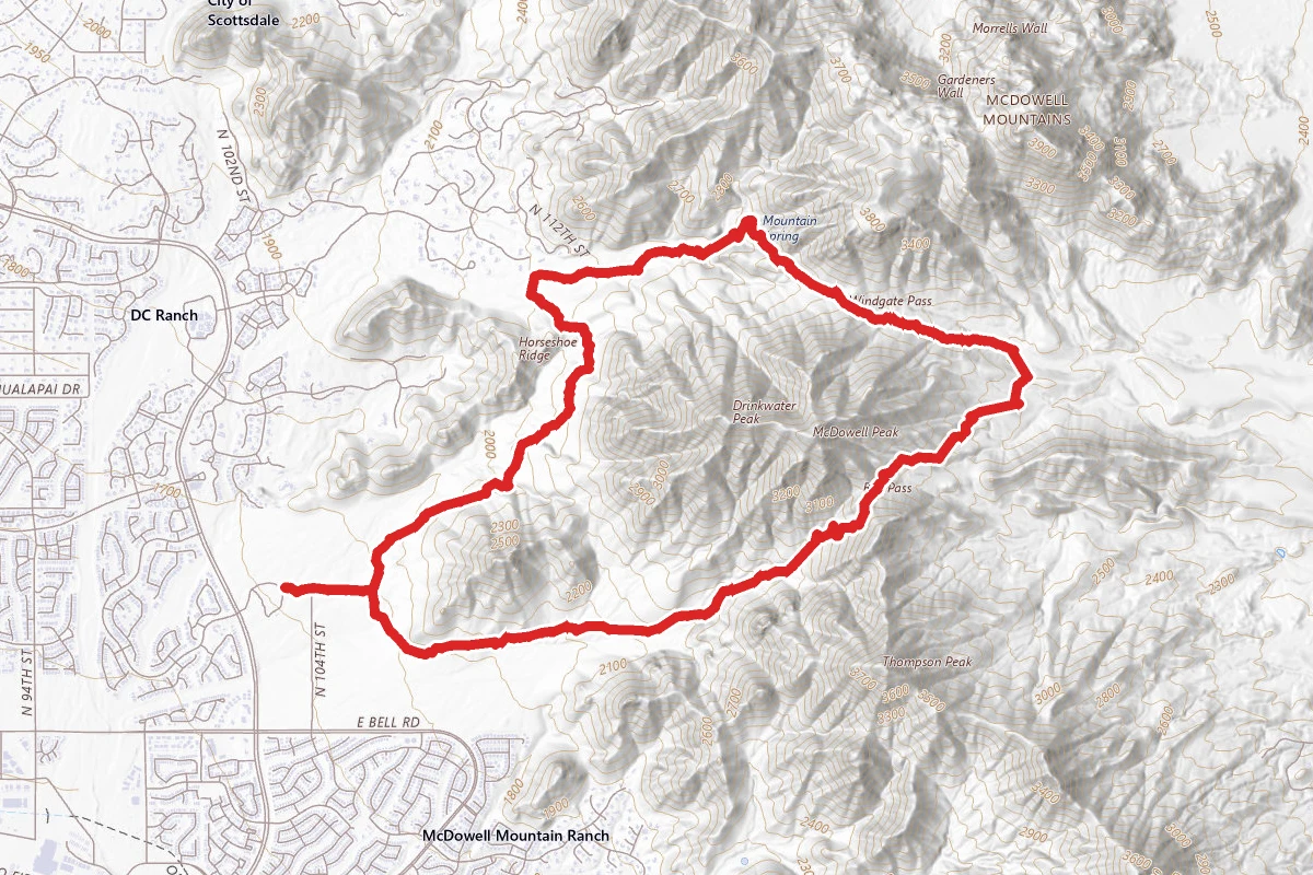Gateway and Tom's Thumb Loop Trail