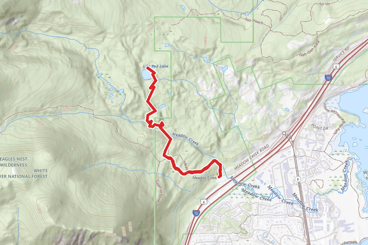 Meadow Creek Trail to Lily Pad Lake