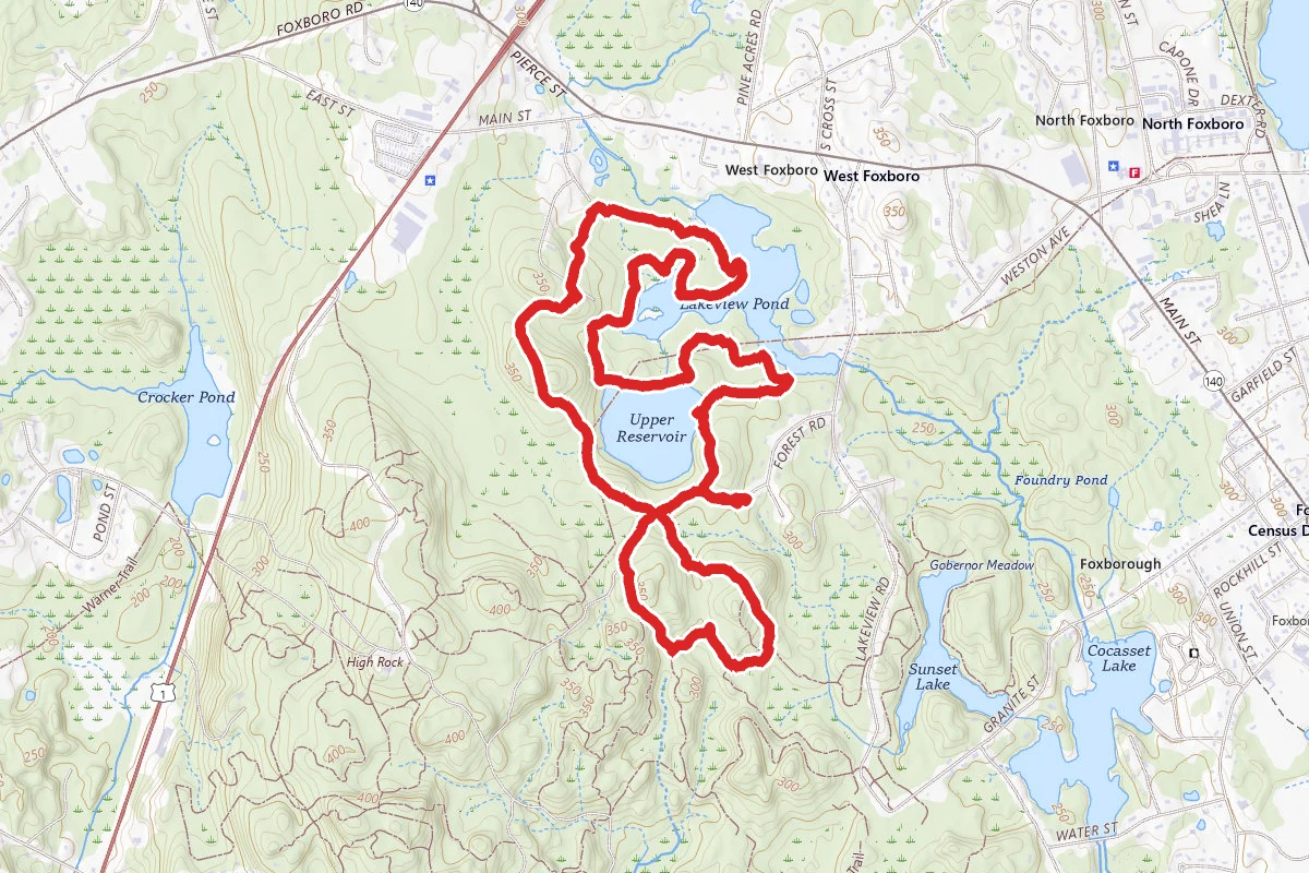 Foxboro Harold B. Clark Town Forest Loop