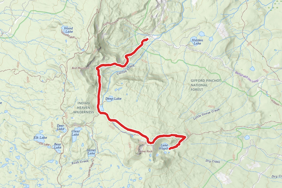 Indian Heaven Trail to Lake Wapiki