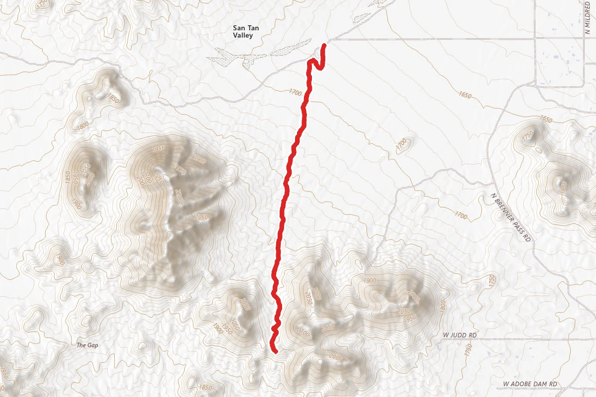 San Tan Trail Short Out-and-Back