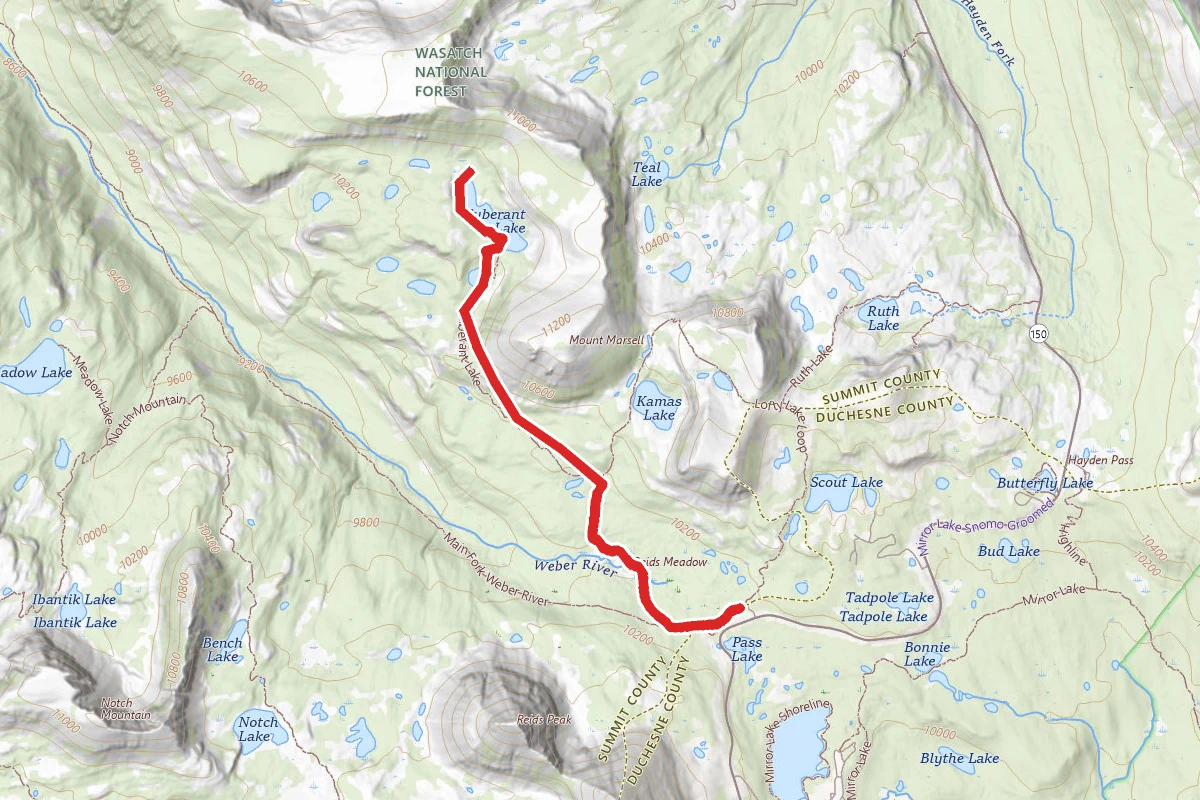 Cuberant Lakes Trail