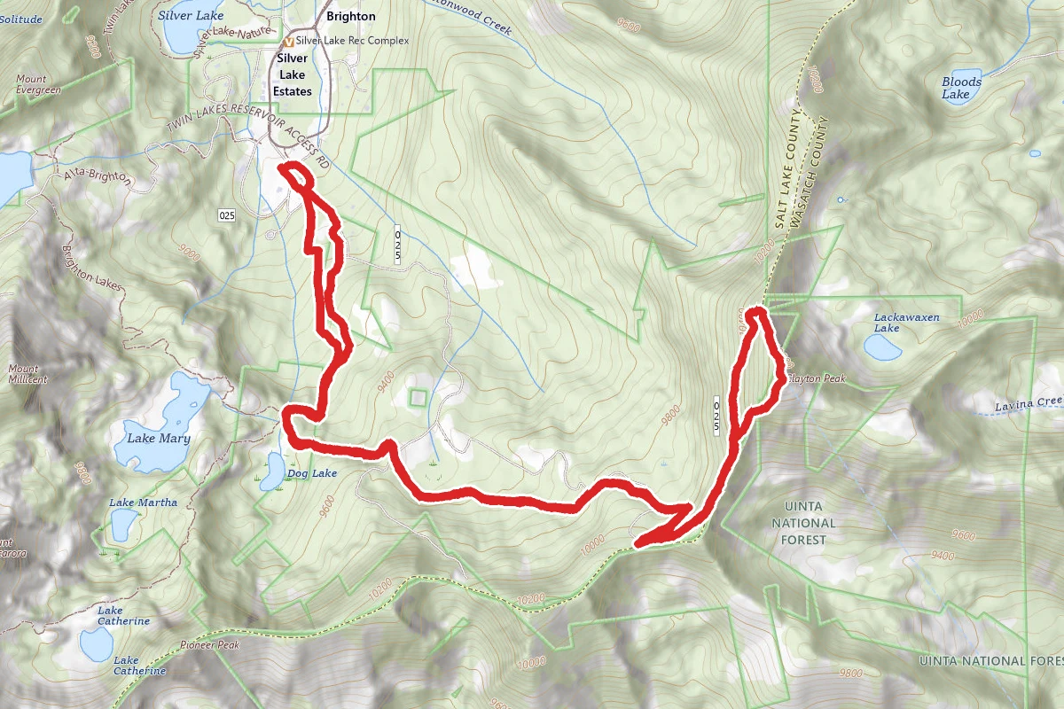 Snake Creek Pass and Clayton Peak