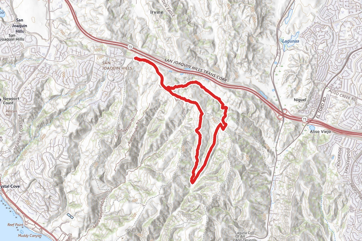 Bommer Ridge, Lizard, laurel Spur, Emerald Canyon Road and Old Emerald Falls Loop
