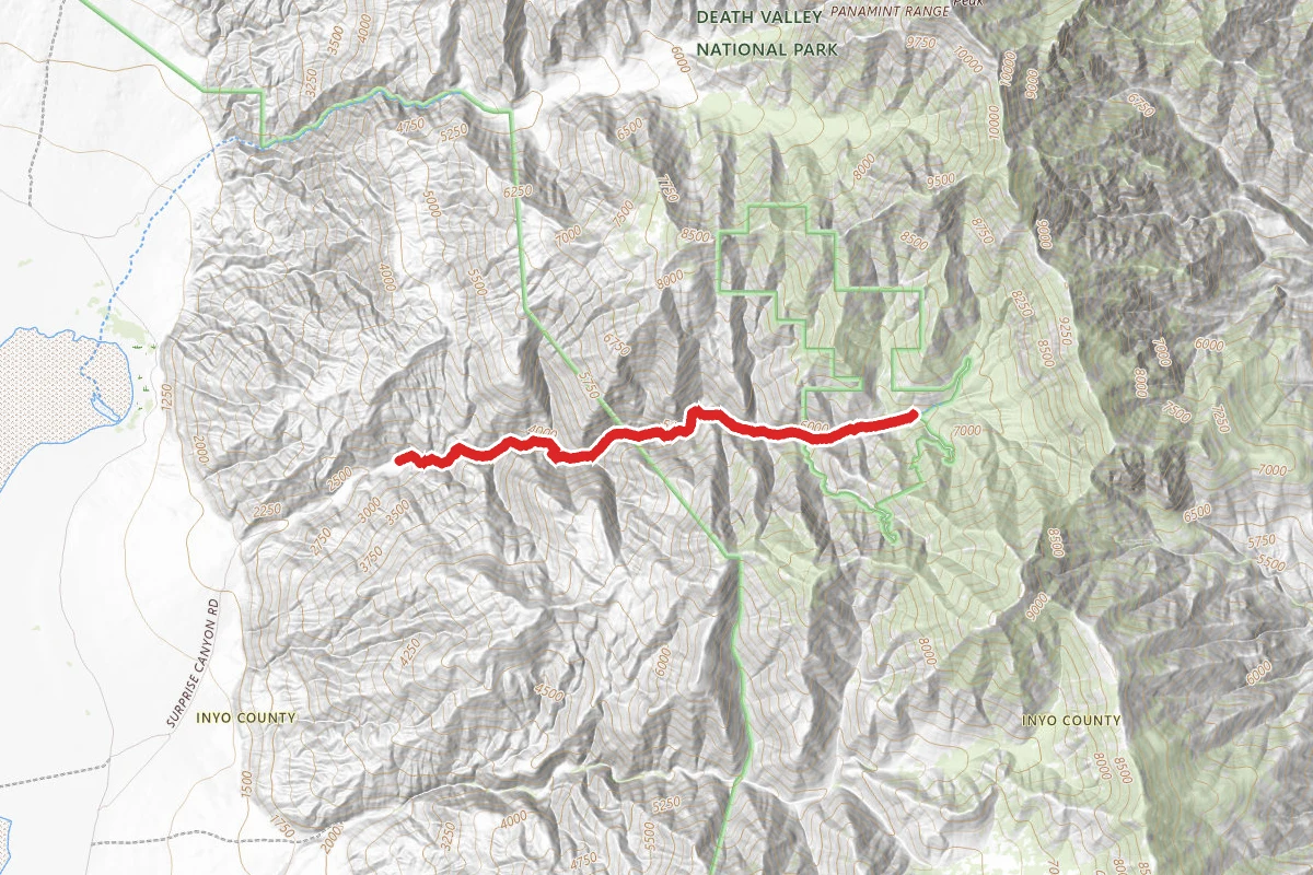 Surprise Canyon Trail