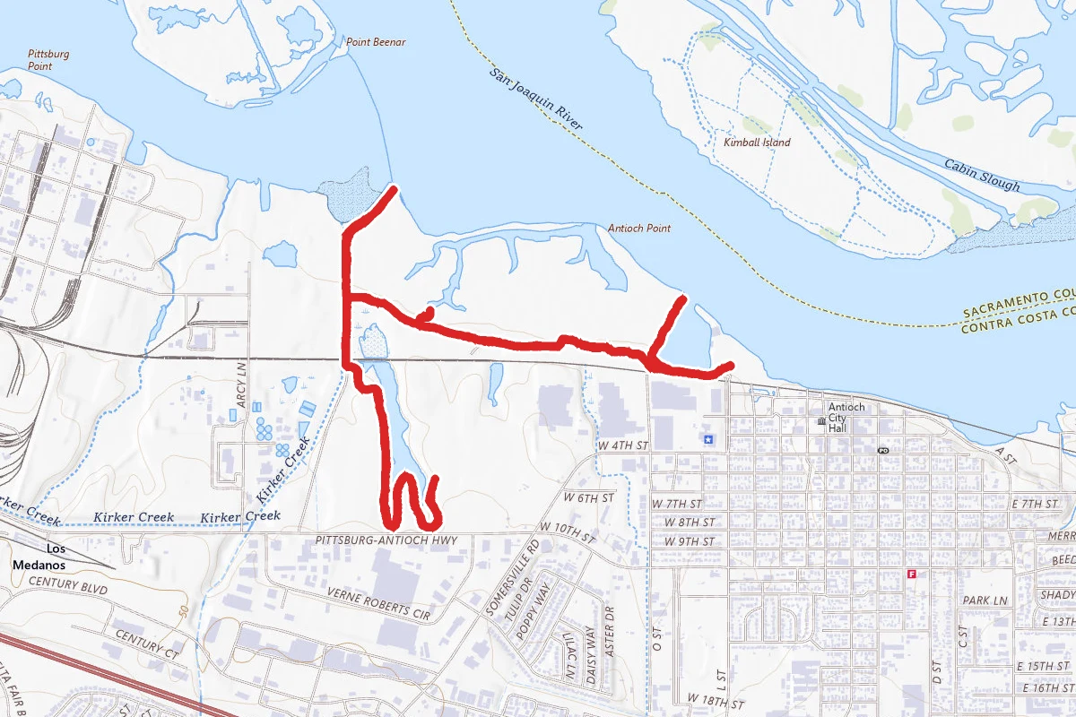 Antioch Marina and Dow Wetlands Preserve Loop