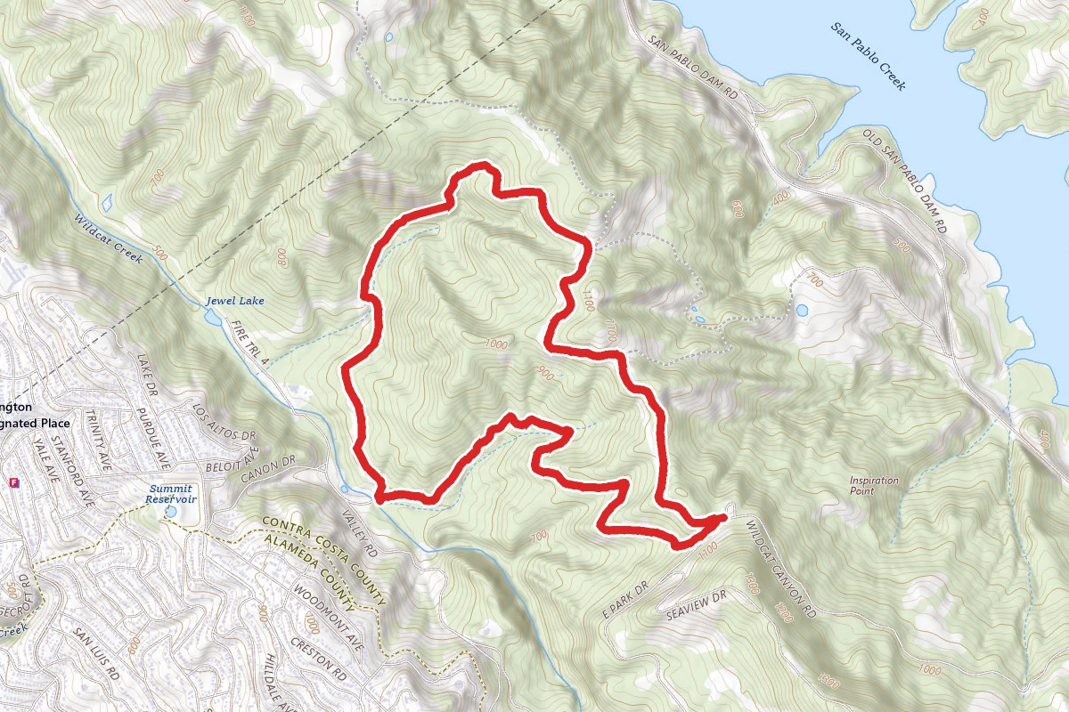 Nimitz Way to Laurel Canyon and Meadows Canyon