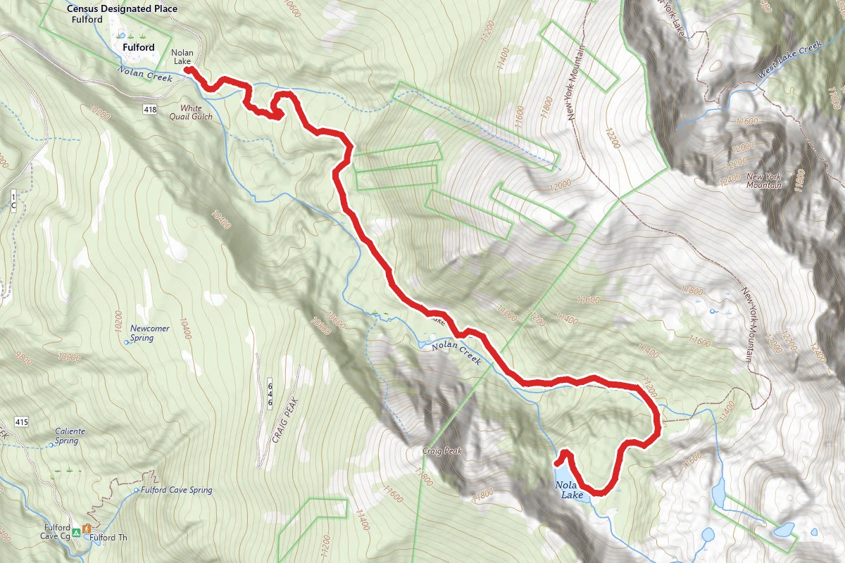 Nolan Lake Trail