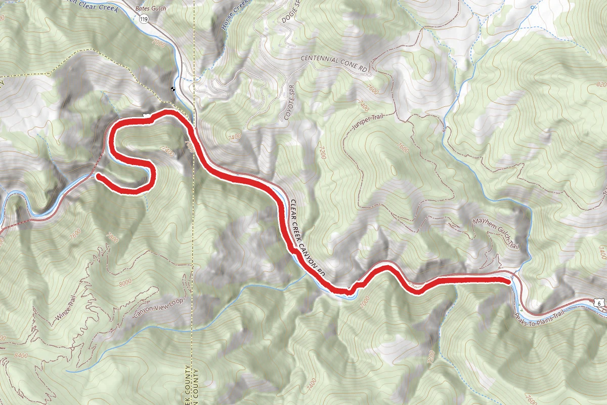 Peaks to Plains Trail via US 6