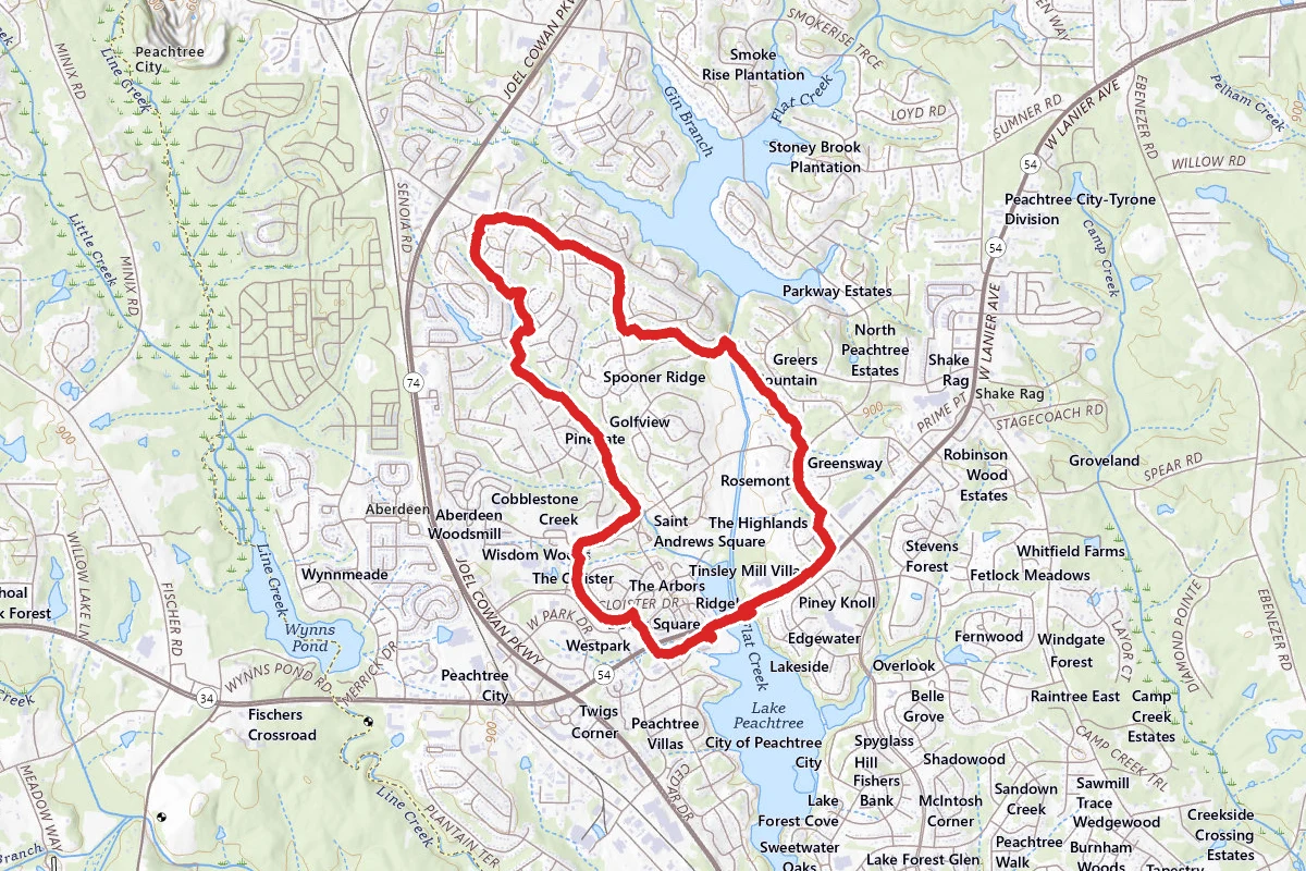 Peachtree City Cart Path Trail
