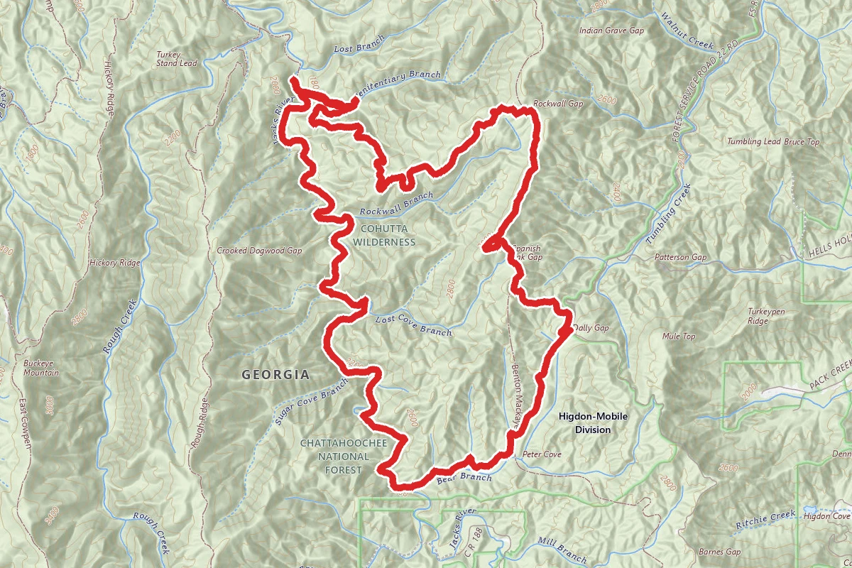 Jacks River and Penitentiary Branch Loop Trail