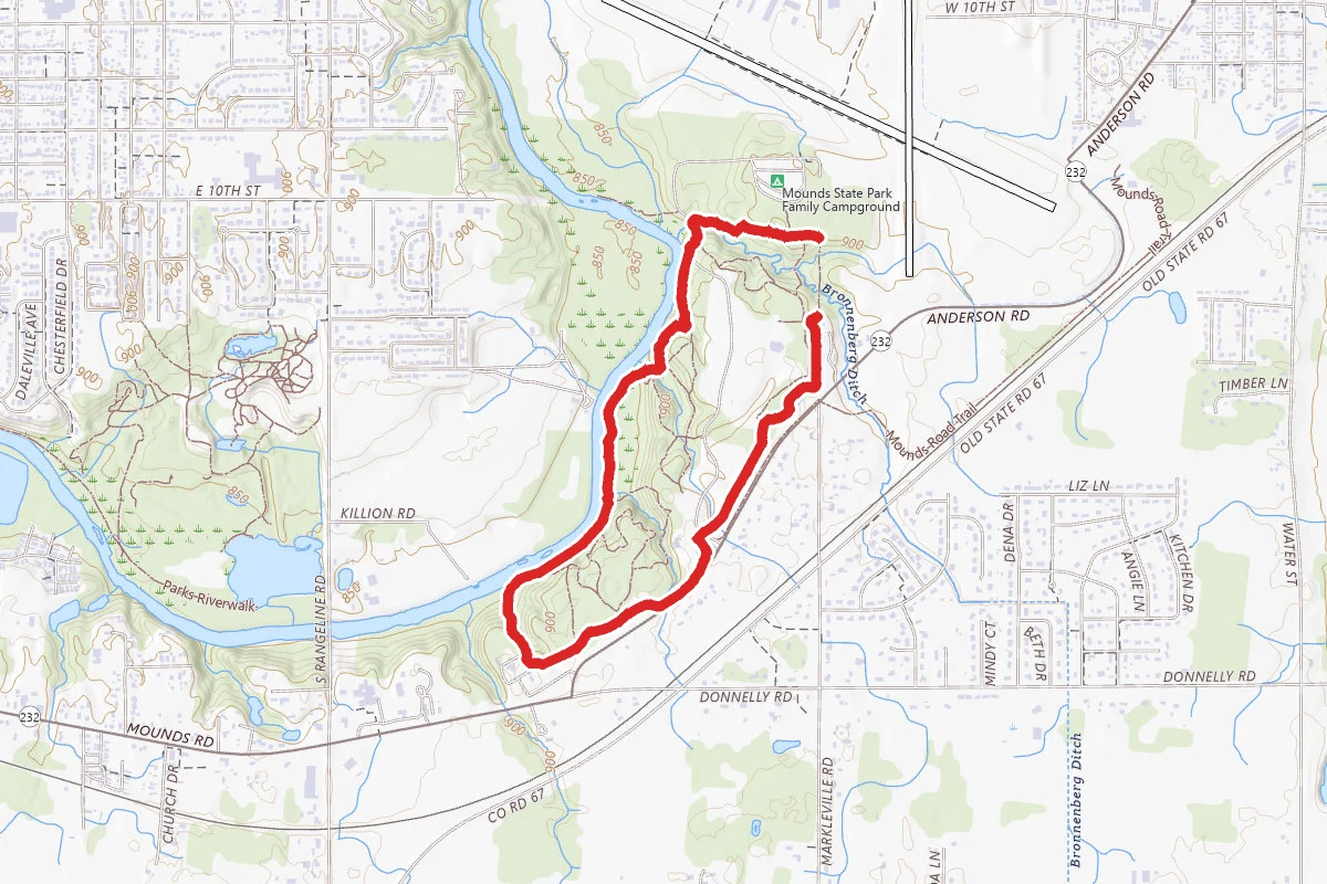 Mounds State Park Perimeter Loop