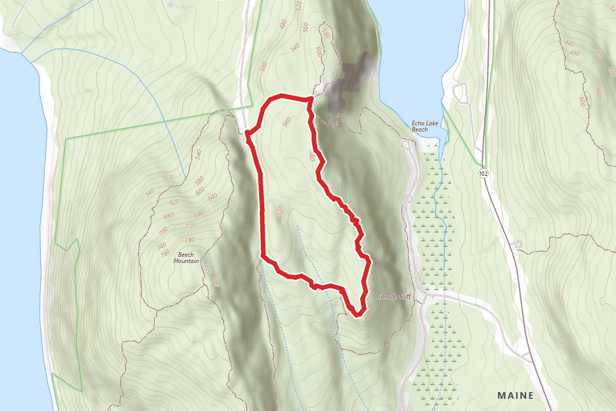 Valley Trail to Canada Cliff Trail