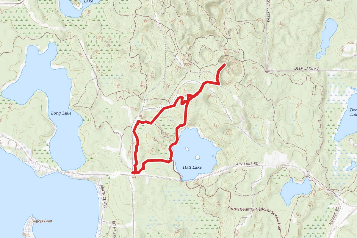 Graves Hill Overlook, Devil's Soup Bowl and Hall Lake Loop