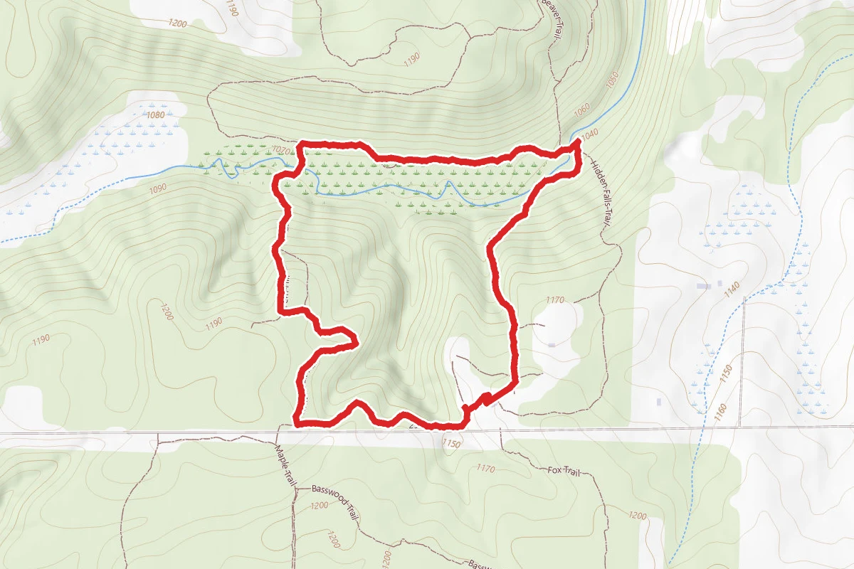 White Oak and Hidden Falls Loop