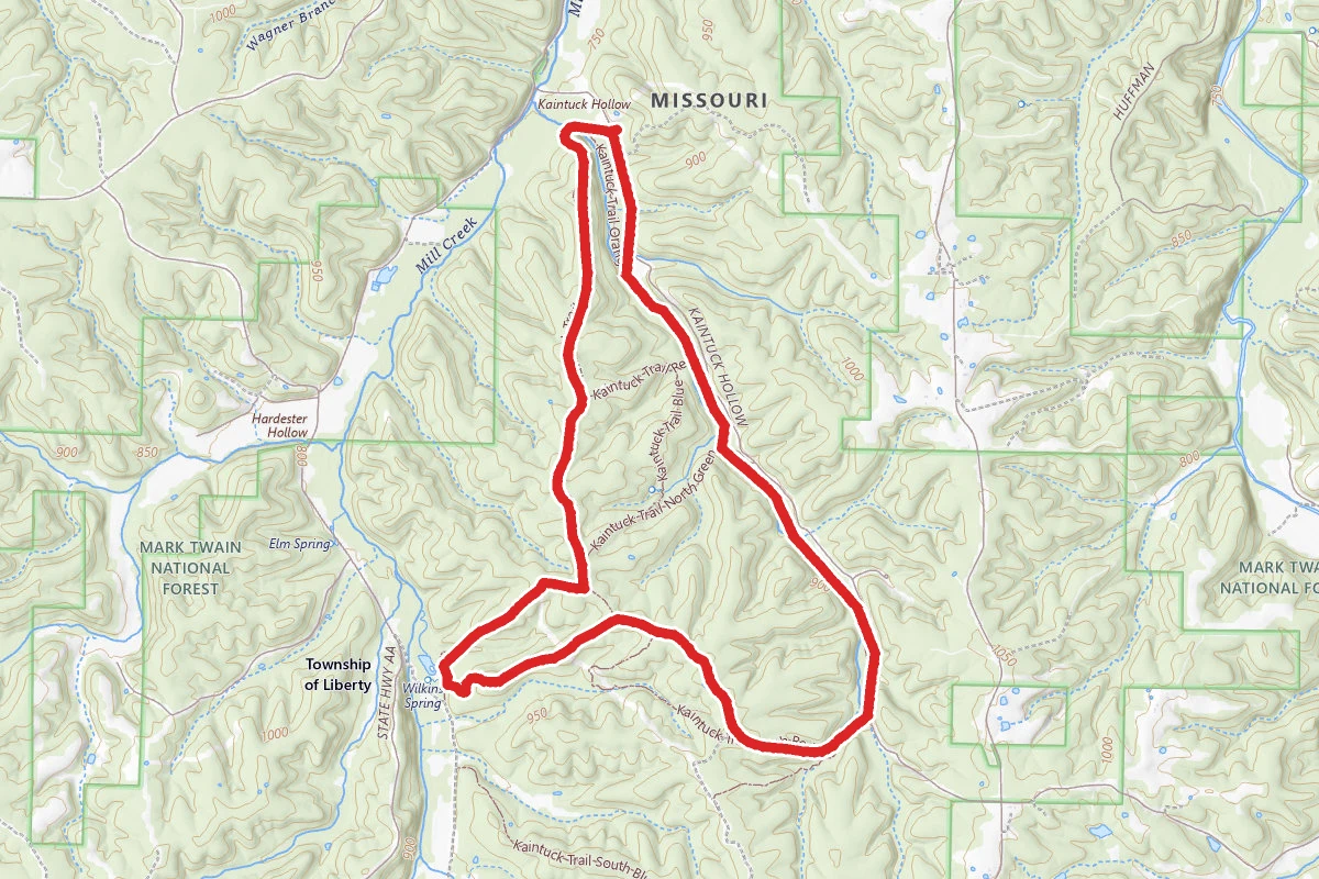 Kaintuck Hollow Acorn Section Trail