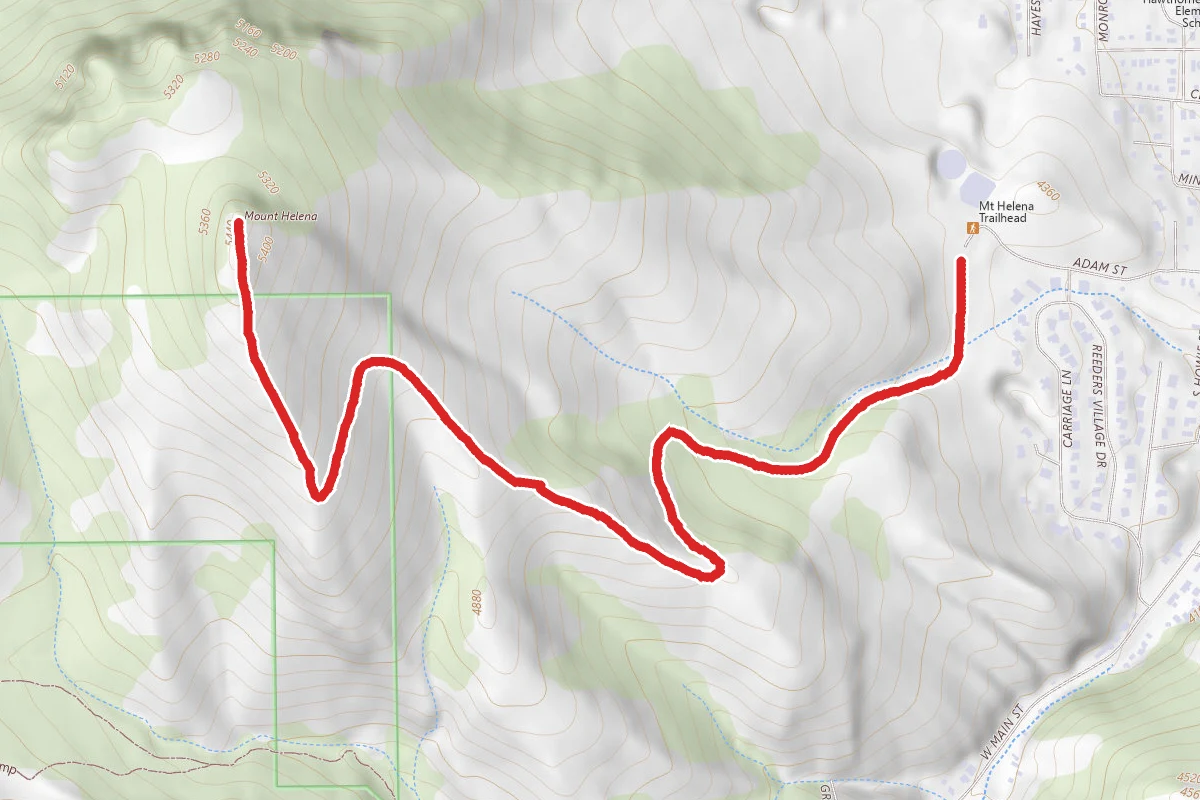 Mount Helena via Prospect Shafts Trail and Hogback Trail