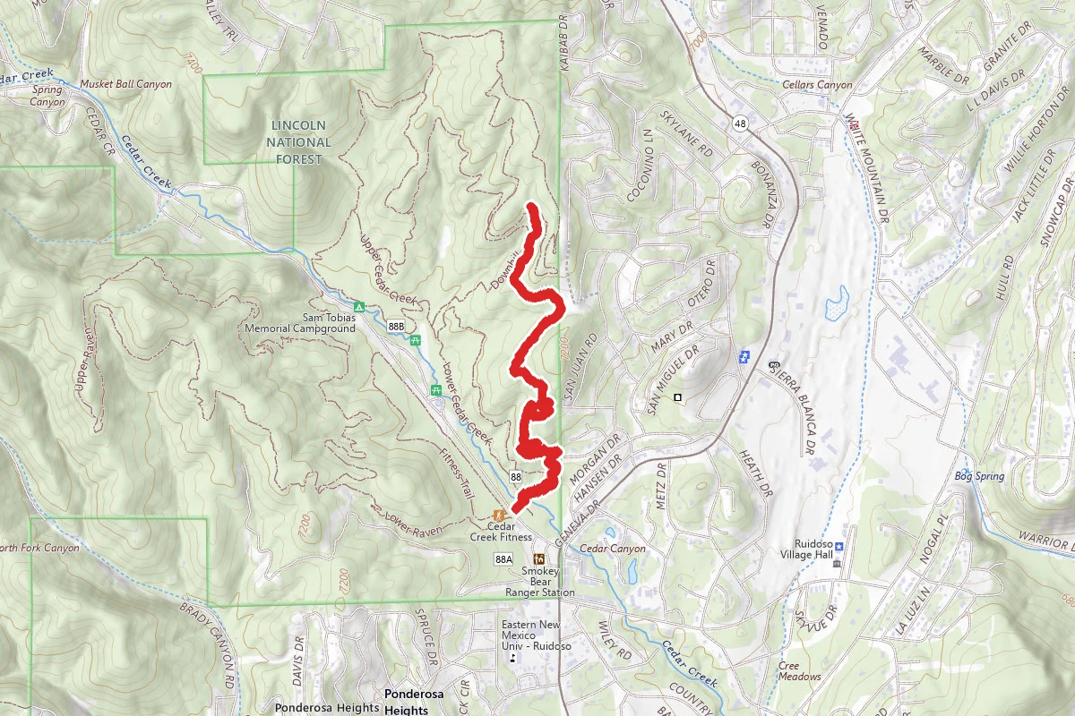 Upper Cedar Creek Trail