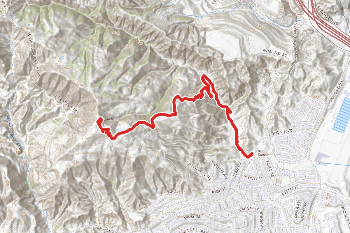 Mission Point via Bee Canyon Trail