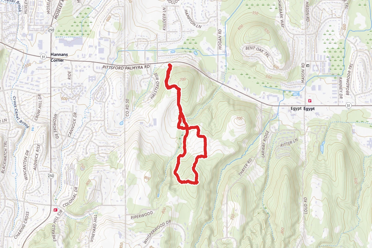Indian Hill and Crescent Trail Loop