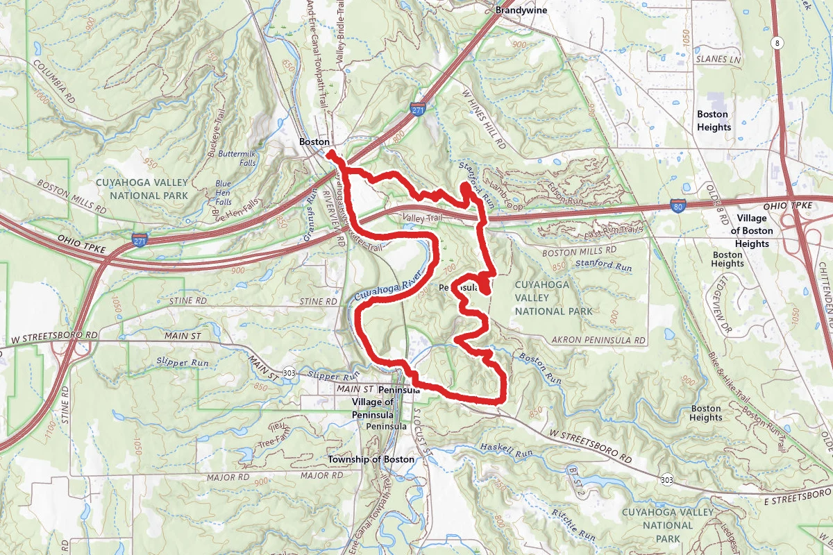 Buckeye Trail and Ohio and Erie Canal Towpath Loop Extended