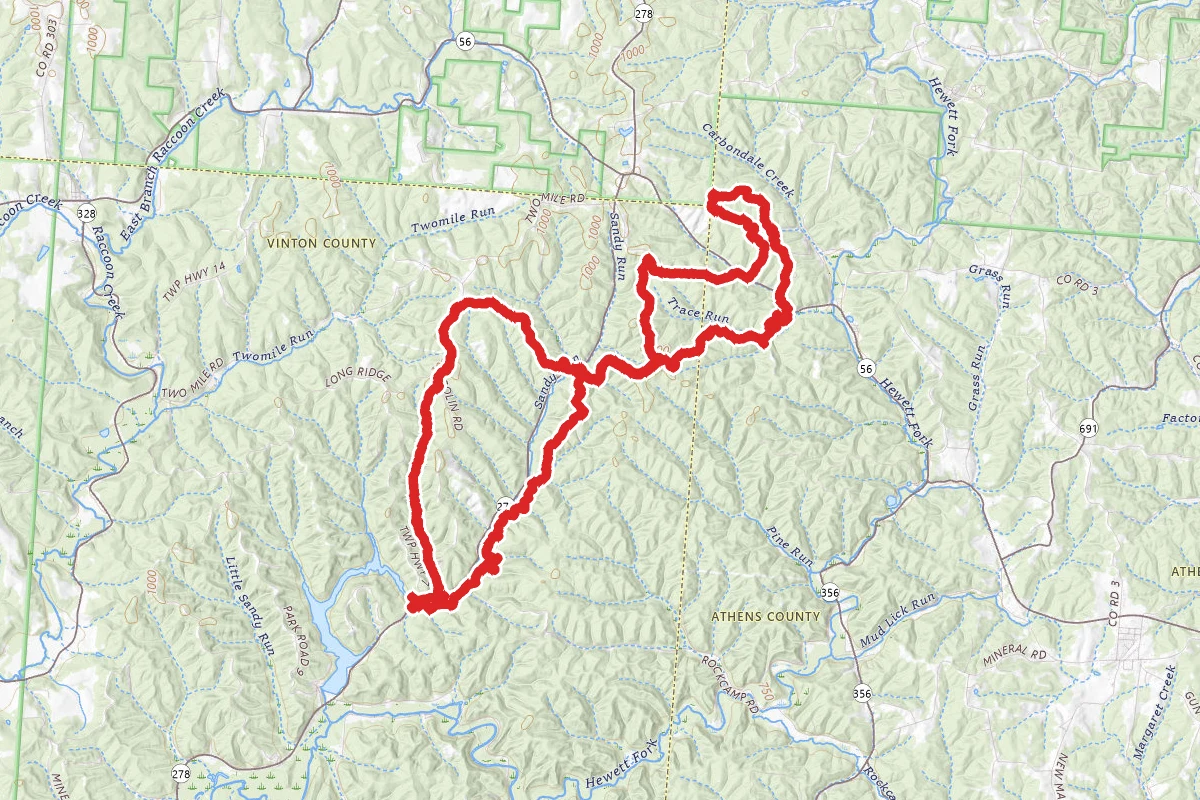 Zaleski North Loop Trail