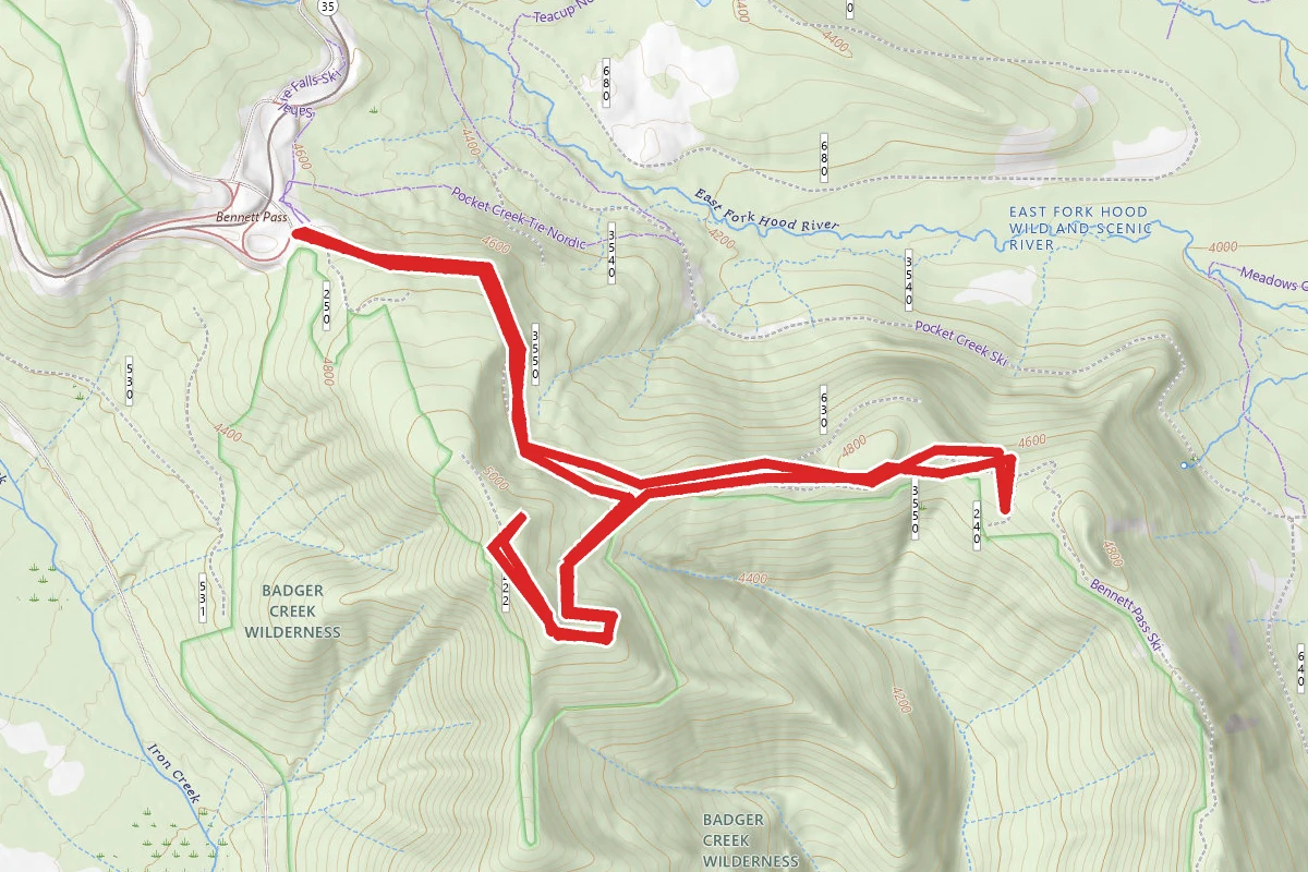 Bennett Pass Road Out-and-Back