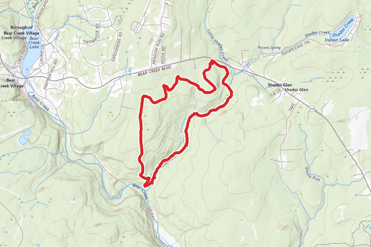 Bear Creek Purple and Red Trails Loop