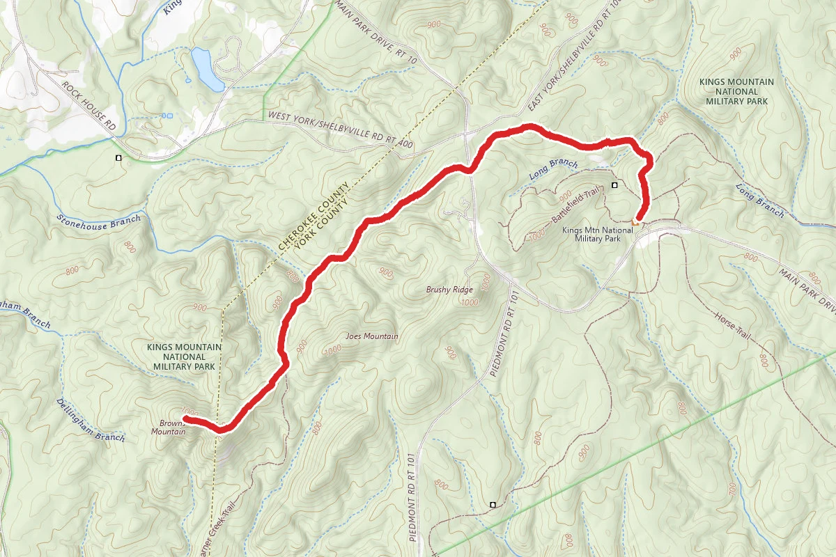 Browns Mountain via Kings Mountain
