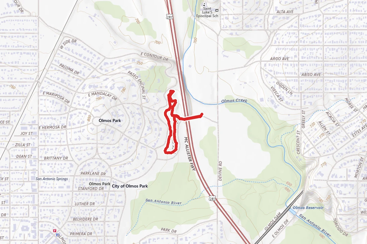 Olmos Park Area Trails