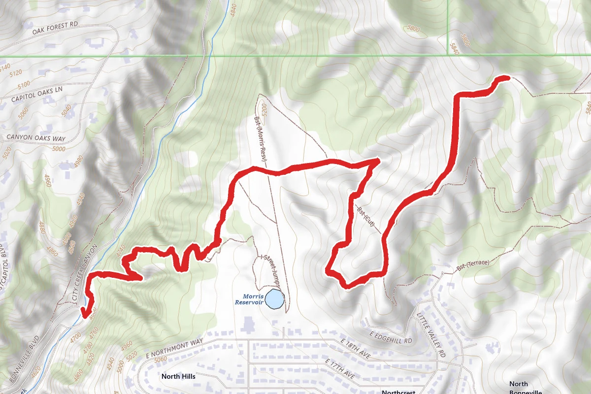 City Creek to Valley View Ridge Trail