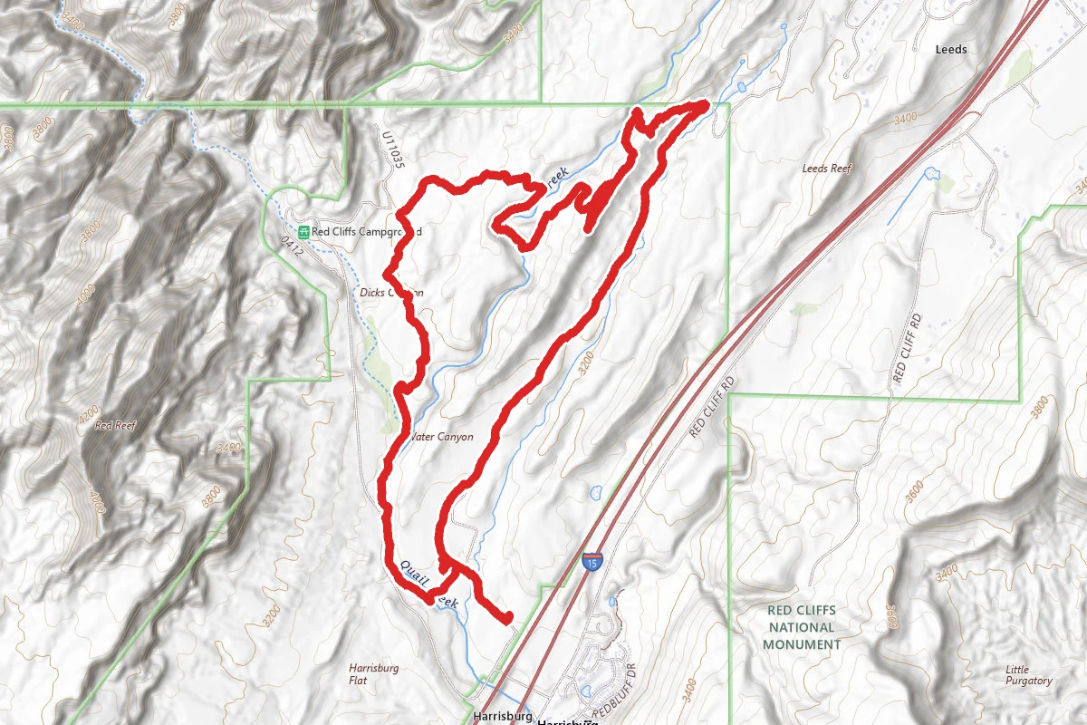 White Reef Trail and Leeds Reef Trail Loop