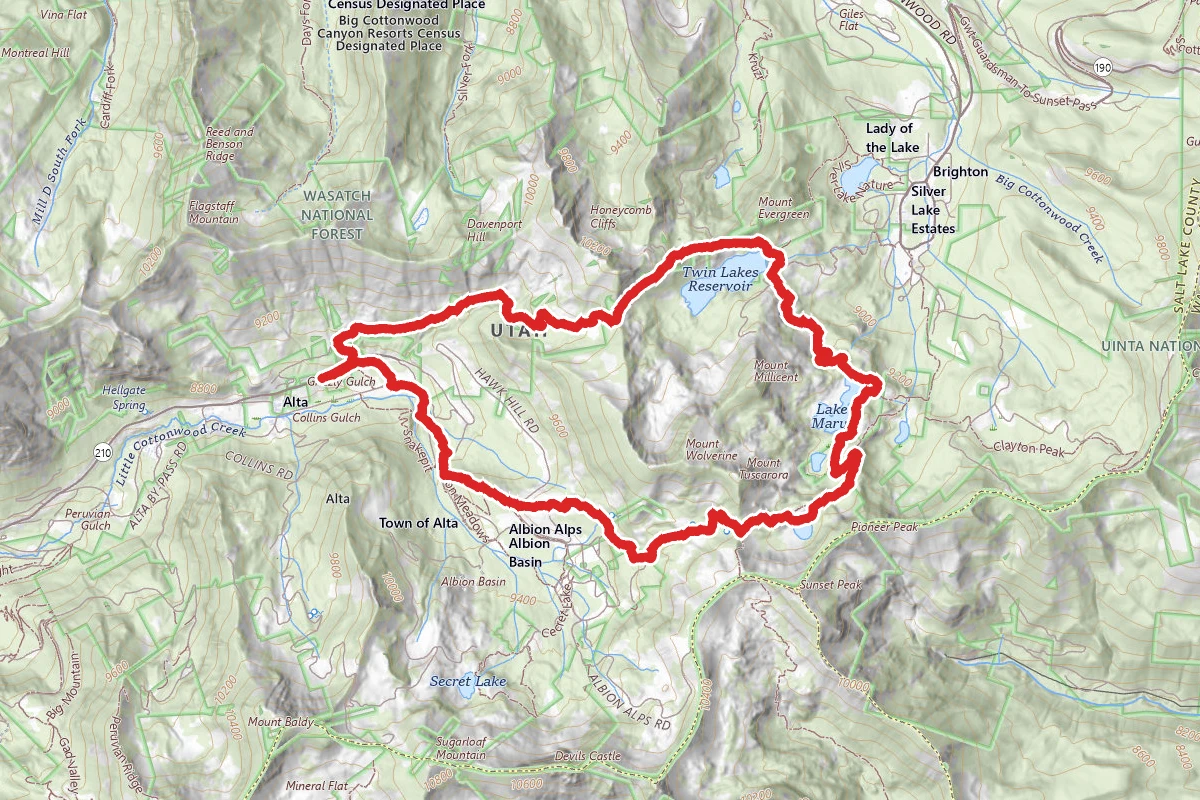 Alta-Brighton Lakes Loop