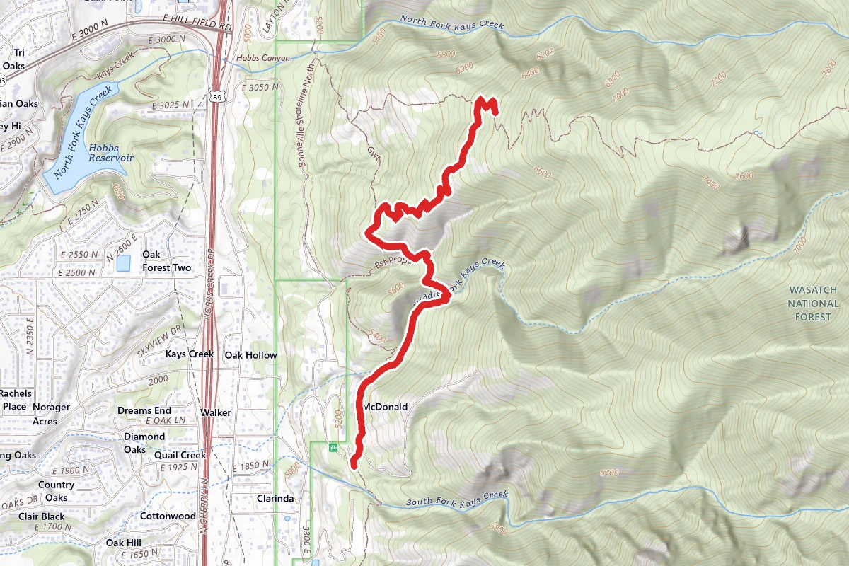 Great Western Trail via Fernwood Recreation Site