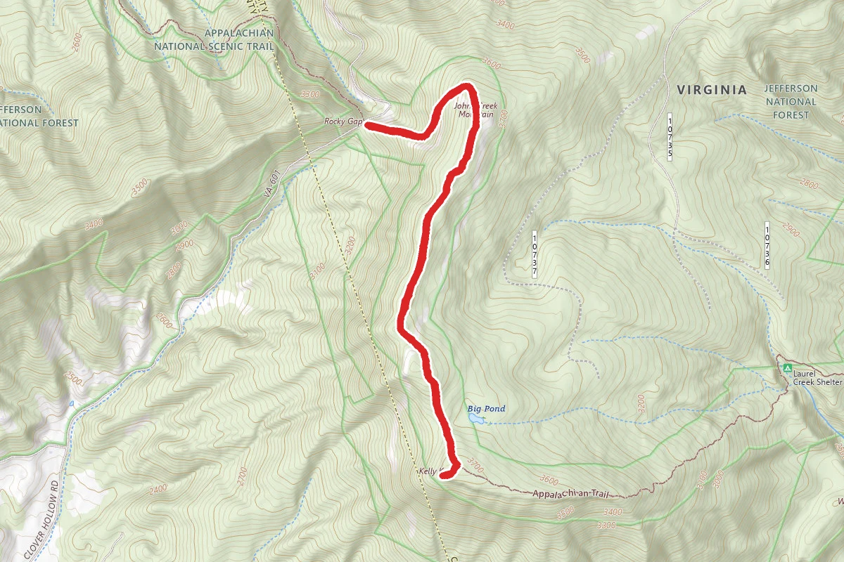 Kelly Knob via Appalachian Trail