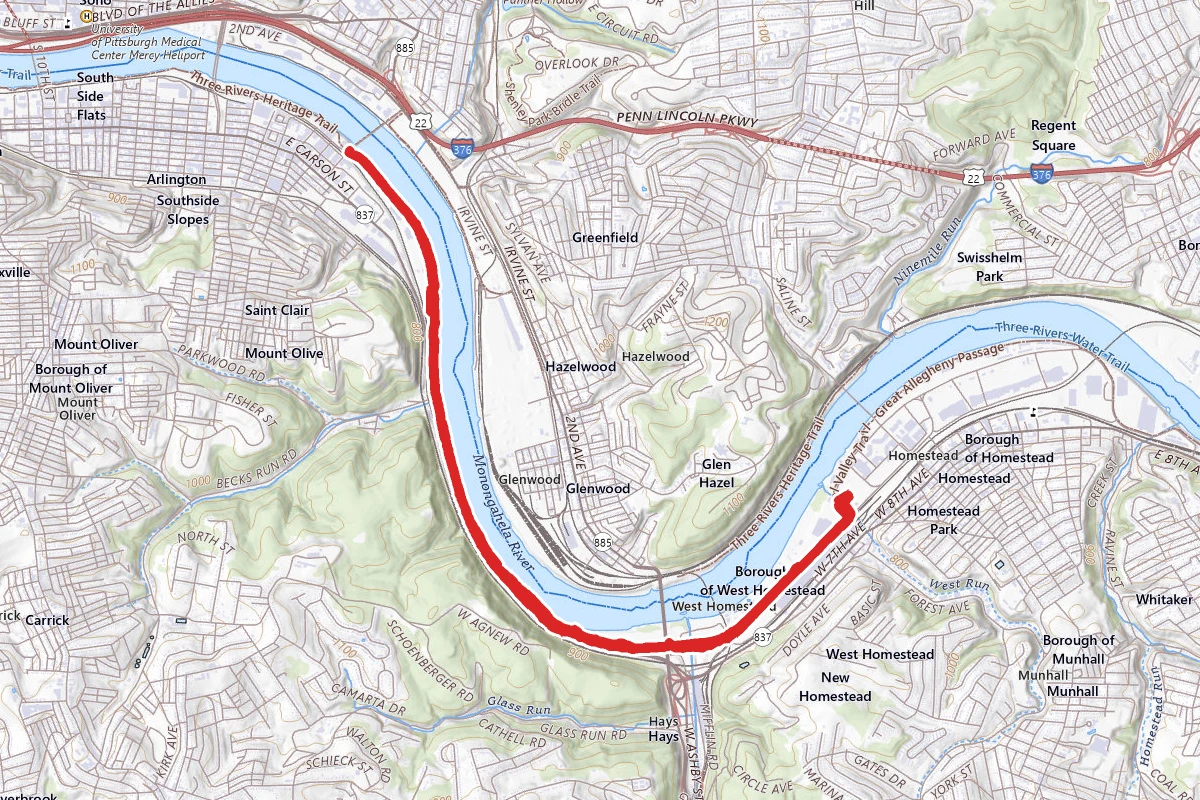 Steel Valley Trail - The Waterfront