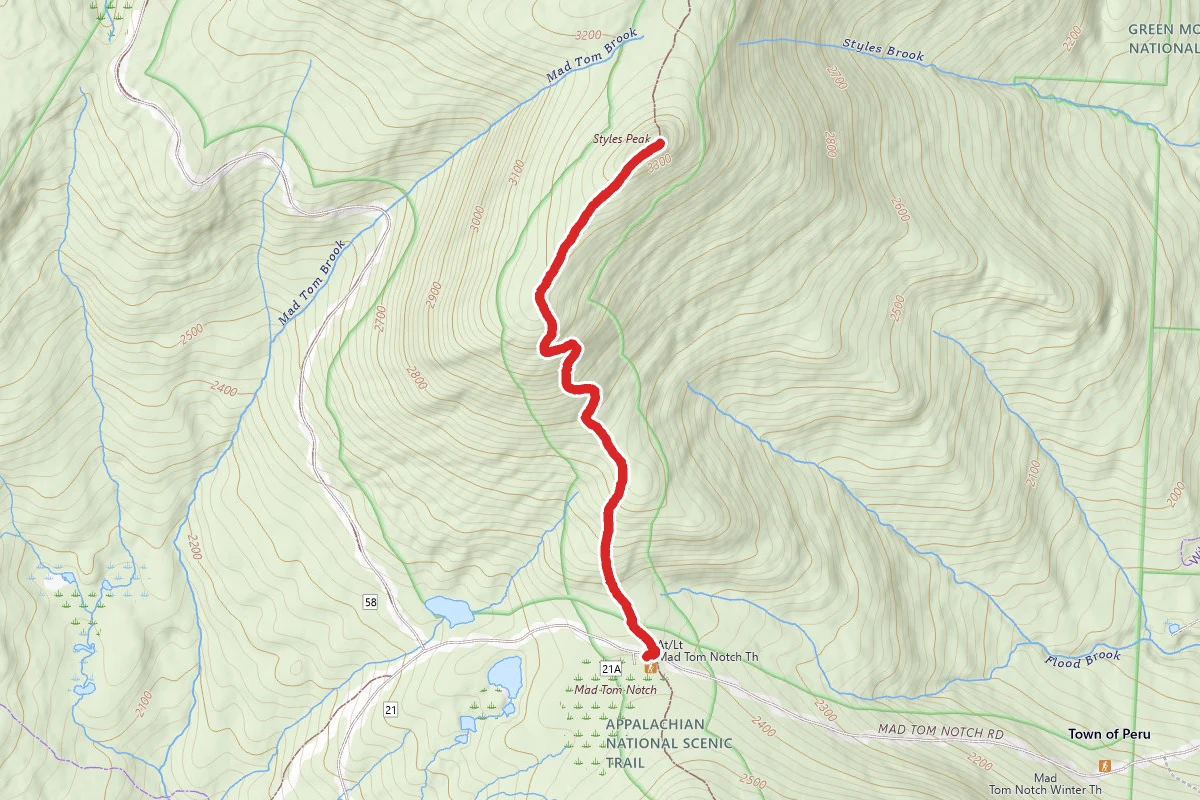 Styles Peak via Long Trail