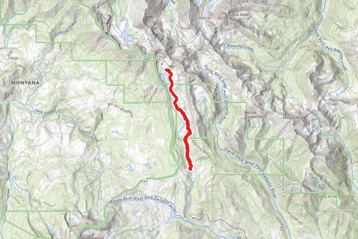 Beehive Basin Trail No. 40